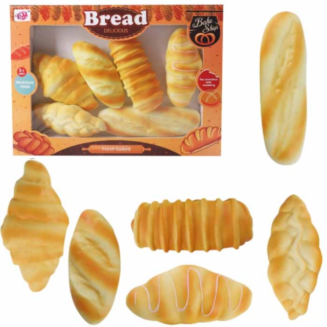 Set 6 Alimente Panificație Realiste din cauciuc