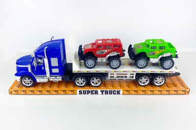 Camion Transportator cu Mașinuțe Off-Road – Set pentru Aventuri pe Roți | image