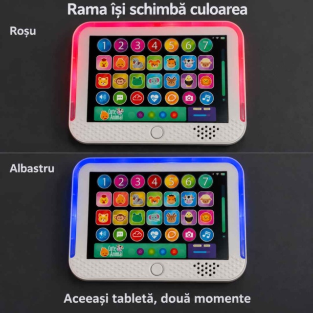 Tabletă educativă tactilă pentru copii cu sunete și lumini