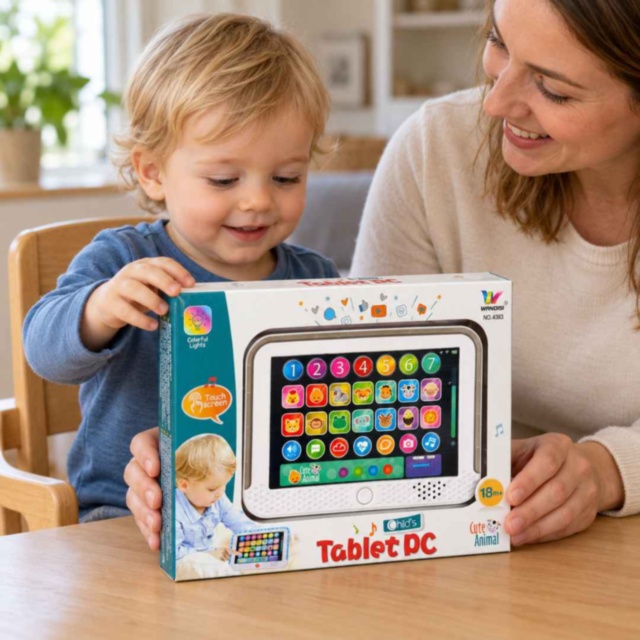 Tabletă educativă tactilă pentru copii cu sunete și lumini
