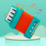 Acordeon Muzical pentru Copii cu Clape și Butoane (culoare aleatorie)