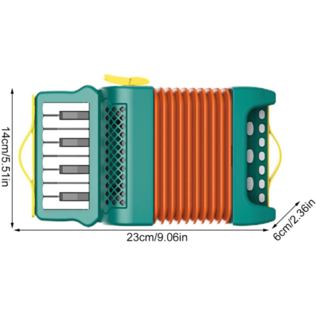 Acordeon Muzical pentru Copii cu Clape și Butoane (culoare aleatorie)