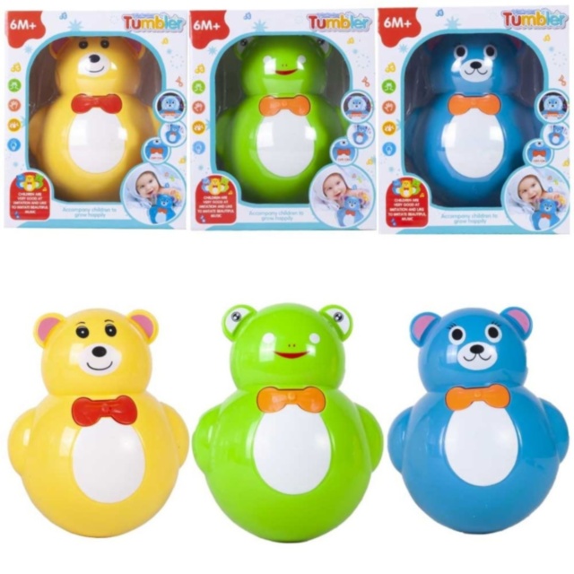 Jucărie interactivă bebe cu muzică și lumini (model aleatoriu)