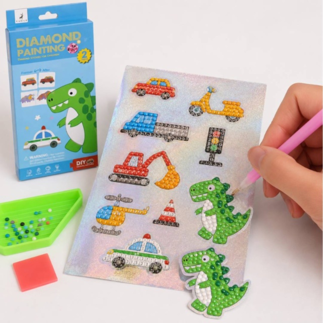 Set creativ cu stickere Diamond Painting pentru copii