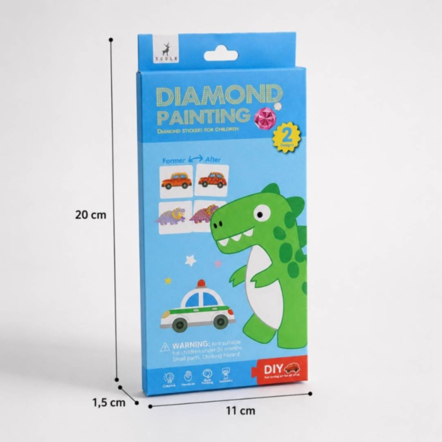 Set creativ cu stickere Diamond Painting pentru copii