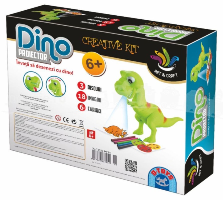Proiector de Lumini - Învață să desenezi cu Dino  joc creativ