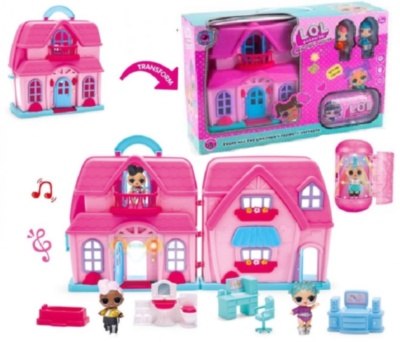 Căsuță Pliabilă LOL cu Figurine, 1 Capsulă și Mobilă | image