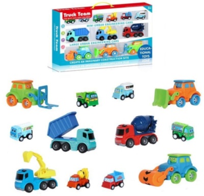 Set 12 Mașini și Utilaje de Construcție | image