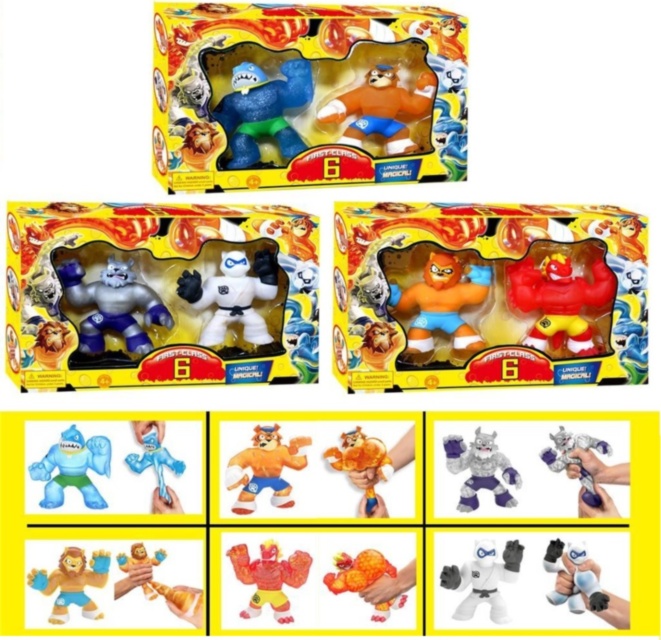 Set 2 Figurine Goo Jit Zu care se pot întinde