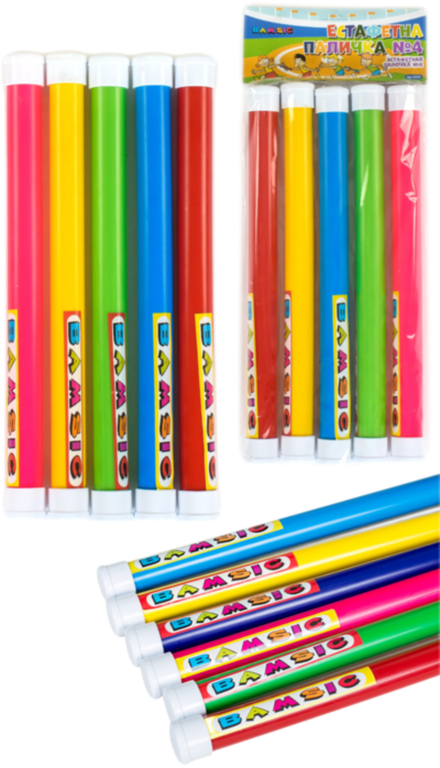 Set 4 Bastoane Estafetă, 35 cm | image