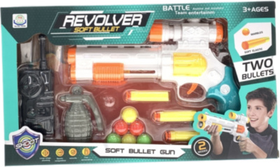 Pistol care Trage cu Cartușe și Bile, cu Grenadă și Stație | image