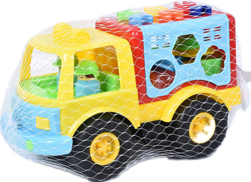 Camion cu Figuri Geometrice de Stivuit, 33cm    