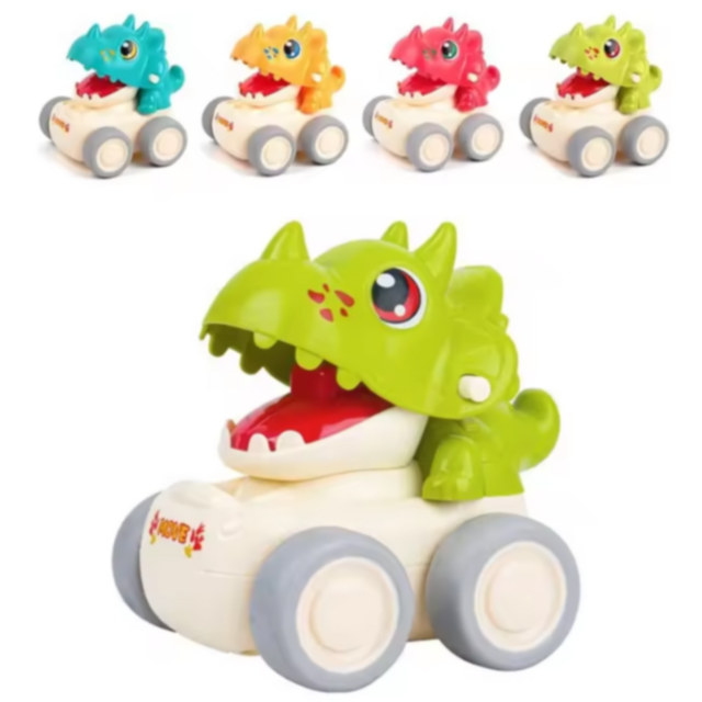 Mașinuță Dinozaur cu Funcție Press & Go (culoare aleatorie)