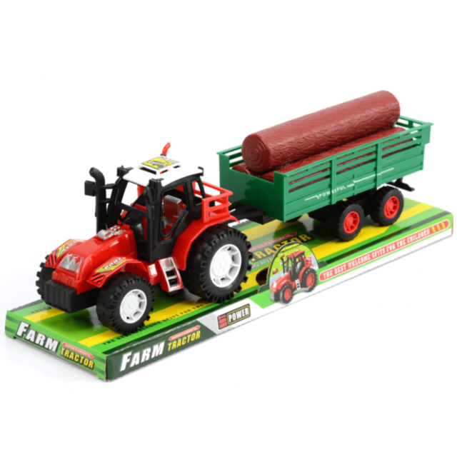 Tractor cu Remorcă pentru Lemne și Bușteni