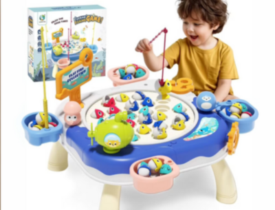 Joc Pescuit Electric cu 24 Pești și Undițe (culoare aleatorie) | image