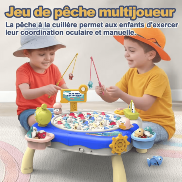 Joc Pescuit Electric cu 24 Pești și Undițe (culoare aleatorie)