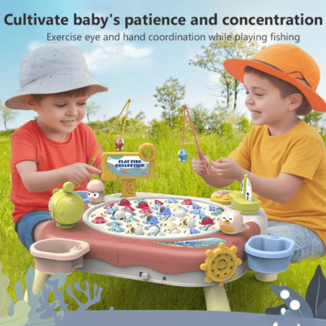 Joc Pescuit Electric cu 24 Pești și Undițe (culoare aleatorie)