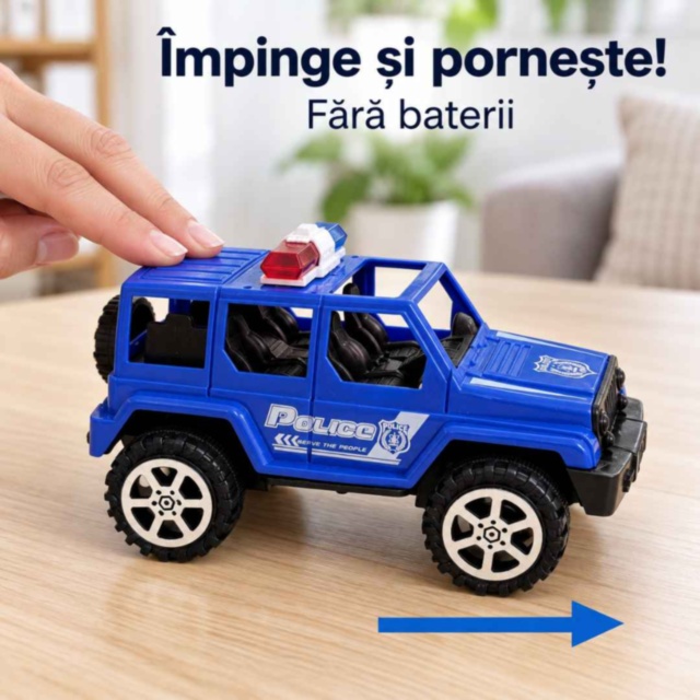 Mașină de poliție SUV cu inerție 18 cm