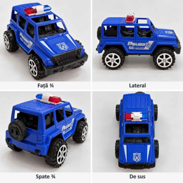 Mașină de poliție SUV cu inerție 18 cm