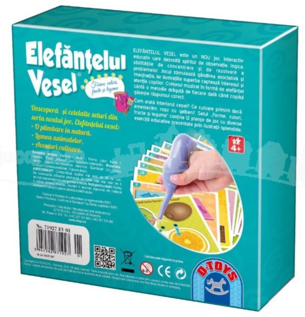 Elefănțelul Vesel - Forme, Culori, Fructe și Legume  joc